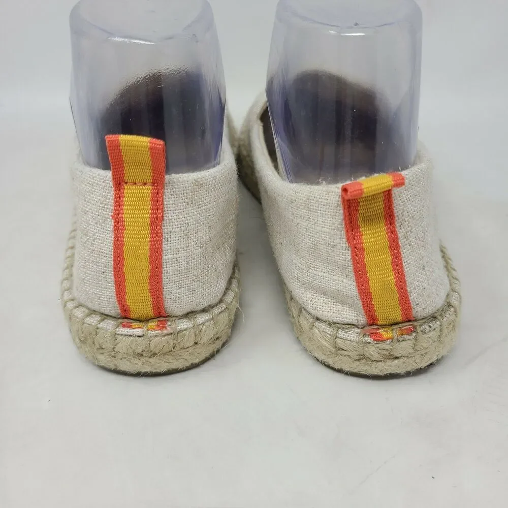 Vera Bradley Embellished Espadrilles in Dune Size 7 M Embroidered Flowers Spring